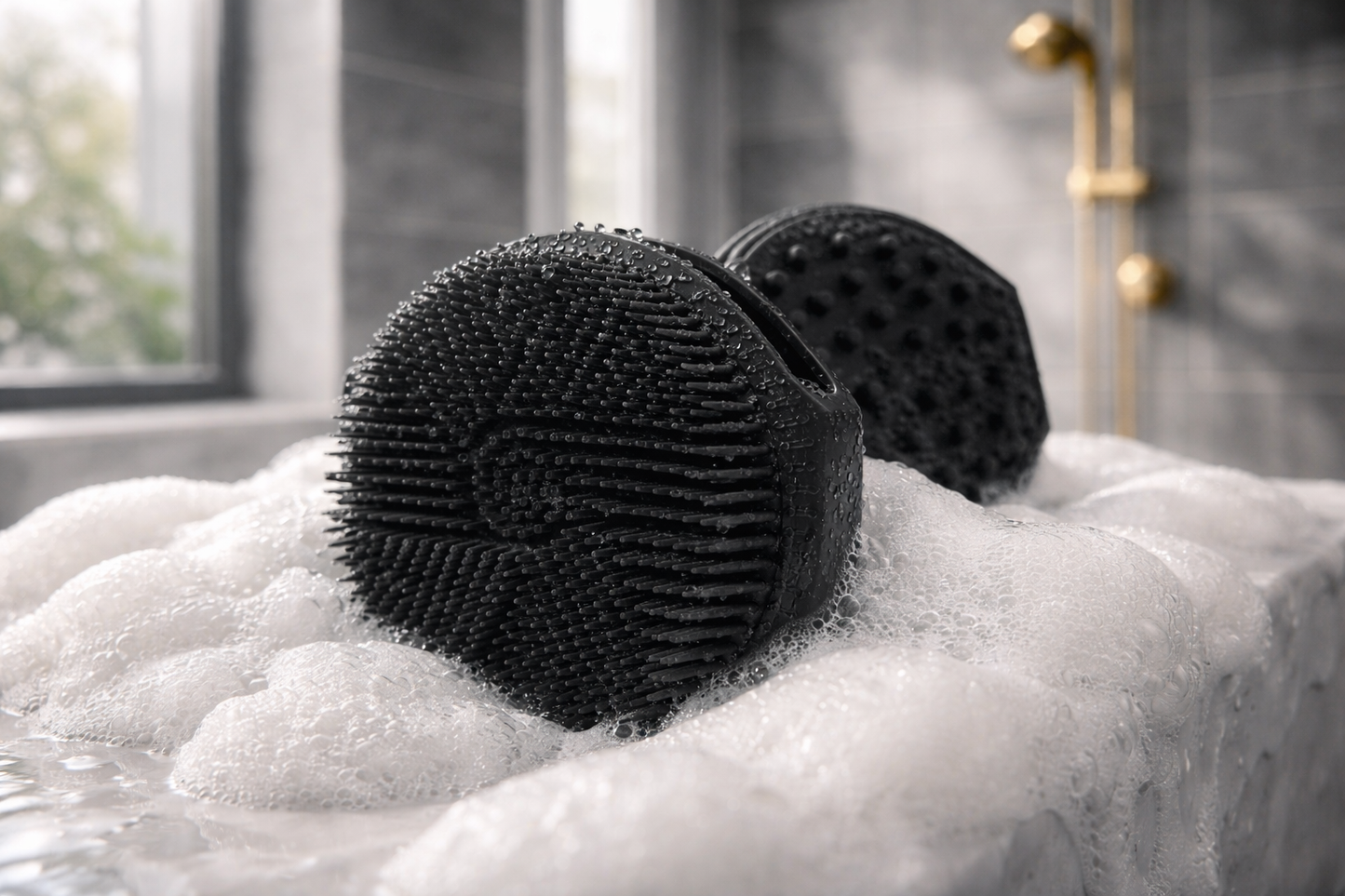 SimpliScrub® Antimicrobial Silicone Body Scrubber, Exfoliating Body Scrubber for Sensitive Skin, Eco Friendly Shower Scrubber for Body, Silicone Body Brush for Showering